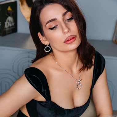 Серьги Fiore Luna, CAL+CRY